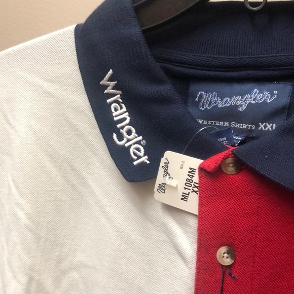 Vintage NWT Wrangler Western Polo Shirt - Picture 2 of 5